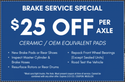 brake repair savings